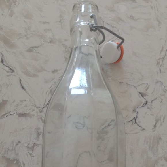 Glass Bottles Lot of Four of Attractive Design w/h Special Cork. - Picture 6 of 7